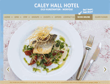 Tablet Screenshot of caleyhallhotel.co.uk